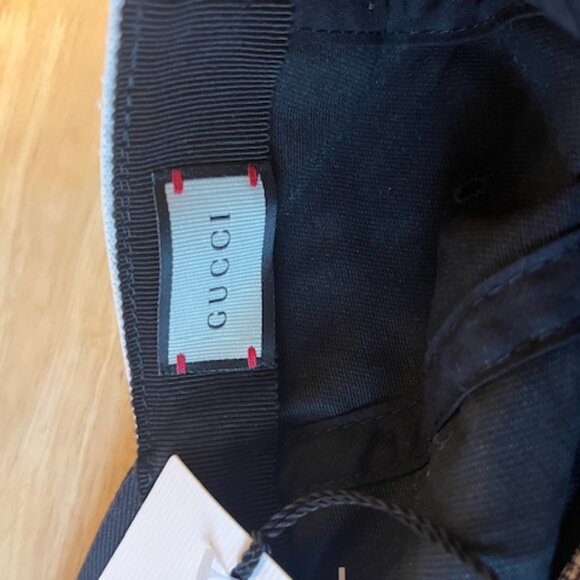 GUCCI Logo Band Baseball Cap Black & White - Picture 4 of 4